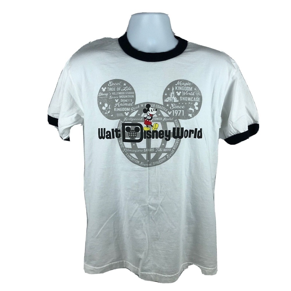Disney Parks Walt Disney World MickeyMouse Ringer T-Shirt Men's Size Medium